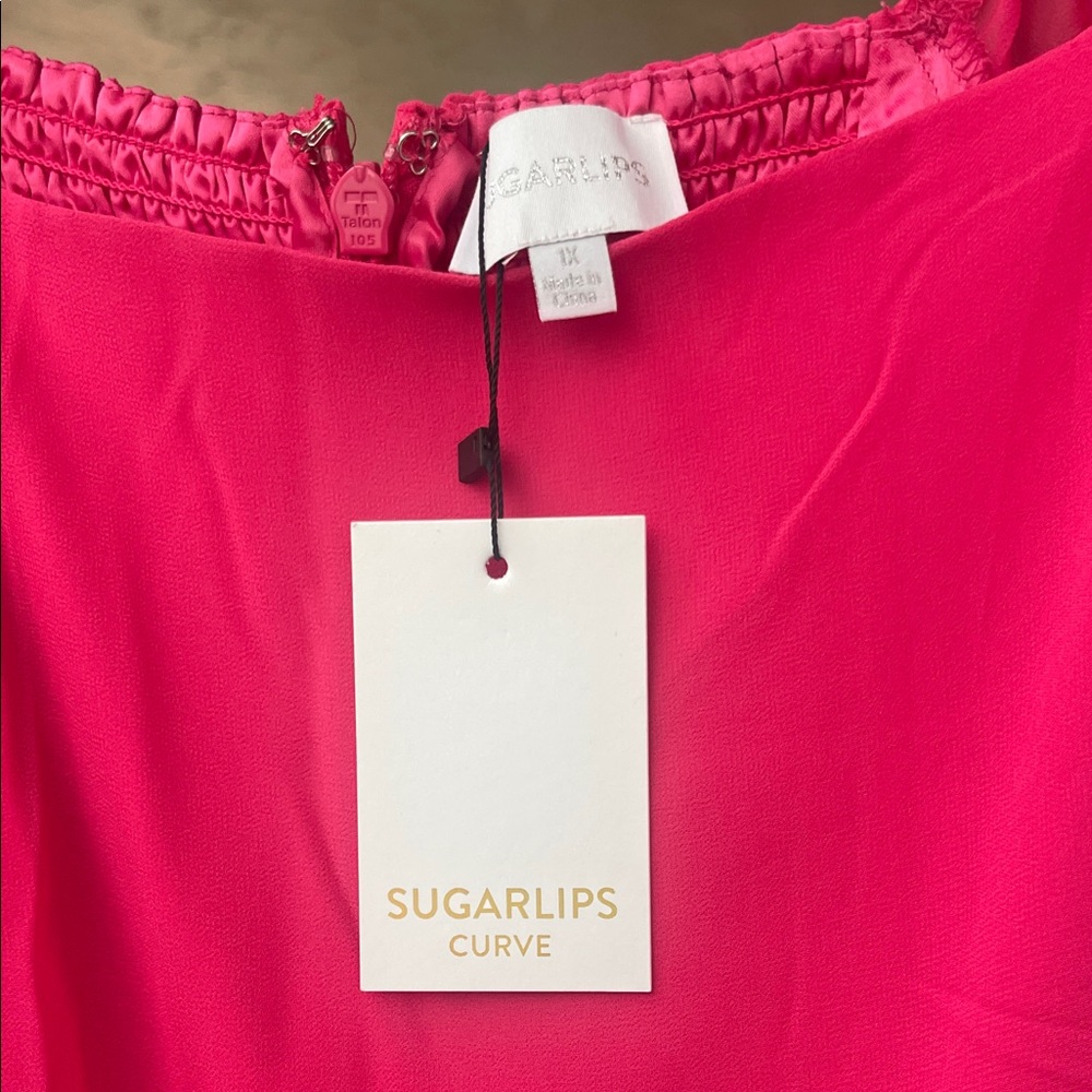Sugarlips Vibrant Pink Dress - Picture 2 of 2